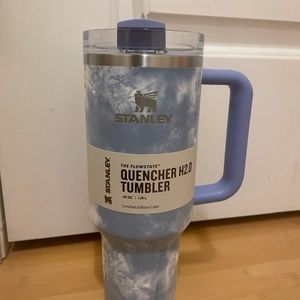 NWT Stanley 40oz Stainless Steel H2.0 FlowState Quencher Tumbler - ocean tie dye